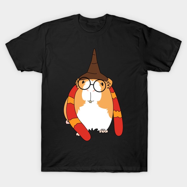 Guinea Pig Wizard Halloween Costume T-Shirt by LulululuPainting